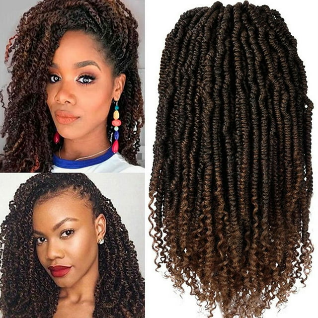 Crochet Hair Distressed Bow Faux Braids Messy Pre Looped Soft Locks