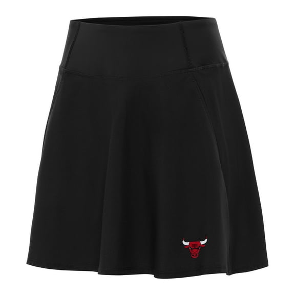Women's Antigua Black Chicago Bulls Chip Skort
