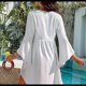 thumbnail image 4 of Traje de Baño para Mujer, Vestido de con Cuello en V, Pareo de Bikini Fluido M, 4 of 9