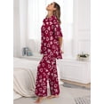 thumbnail image 3 of MINTREUS Valentine's Day Lounge Sets for Women Knit Short Sleeve Tops and Long Pants Soft Comfy Pajamas Set Oversized 2 Piece Outfits S-2X, 3 of 8