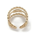 thumbnail image 3 of Ion Plating(IP) 304 Stainless Steel Cuff Rings Hollow Out Chain Element Wide Band Ring for Women Real 14K golden Plated 3.5~16mm Inner Diameter: 16.9mm, 3 of 3
