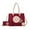 Burgundy Blush, variant on Louise Women Tote Bag & Wallet, Vegan leather for Daily, Travel Work, and School Handbag Set by Mia K. - Black