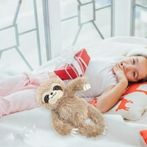 WEAVILUX Cute Sloth Plush Toy for Kids and Living Room Decor, Soft Stuffed Animal Doll, 1 Pack