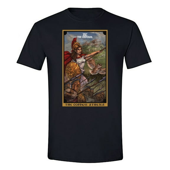 The Ghoulish Garb The Goddess Athena In The Emperor Tarot Card Shirt Small
