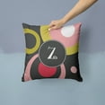 thumbnail image 2 of Carolines Treasures AM1001-ZPW1414 Monogram - Retro in Black Decorative   Canvas Fabric Pillow AM1001 14Hx14W multicolor, 2 of 4