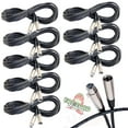 thumbnail image 2 of Fat Toad Microphone Wires - (8 Pack) 20 ft Professional Pro Audio XLR Mic Cables - Patch with Female & Male Connector - 20 AWG Shielded Wire and Balanced for Recording Studio Mixer Cord, 2 of 13