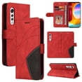 thumbnail image 1 of Compatible LG Velvet2 Case, Leather Wallet Case Stand View Magnetic Clasp Book Flip Folio Phone Cover - Red, 1 of 5