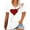 Red, variant on FDGIU Women's Love Heart Graphic Tee - V-Neck Valentine T-Shirt Comfy Casual Blouse Gift