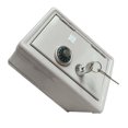 thumbnail image 4 of MasteelfCA 1PC Miniature Metal Safe Box Creative Iron Piggy Bank Mini Strongbox Shape Saving Pot Desktop Money Box Ornaments for Home Ivory White, 4 of 7