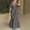*Black, variant on ClodeEU Women's V Neck Short Sleeve Wrap Maxi Dress,Casual Flowy A-Line Sundress with Waist Tie and Slit Beige,Women's Plus L