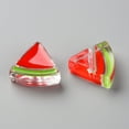 thumbnail image 2 of Transparent Enamel Acrylic Beads Watermelon Red 23.5x25.5x9mm Hole: 3.5mm, 2 of 6