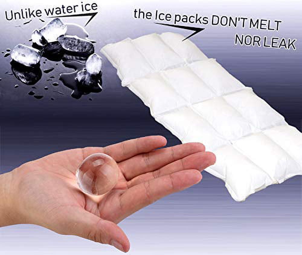 Nice Packs Dry Ice for Coolers – Lunch Box Ice Packs – Dry Ice for Shipping