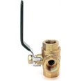 thumbnail image 4 of Three Way Valve, 1/2 Inch Tap L-Shaped Brass Valve Connector for Water, Oil and Steam, with Stainless Steel Handle,DN15 (Size : 1/2"), 4 of 5