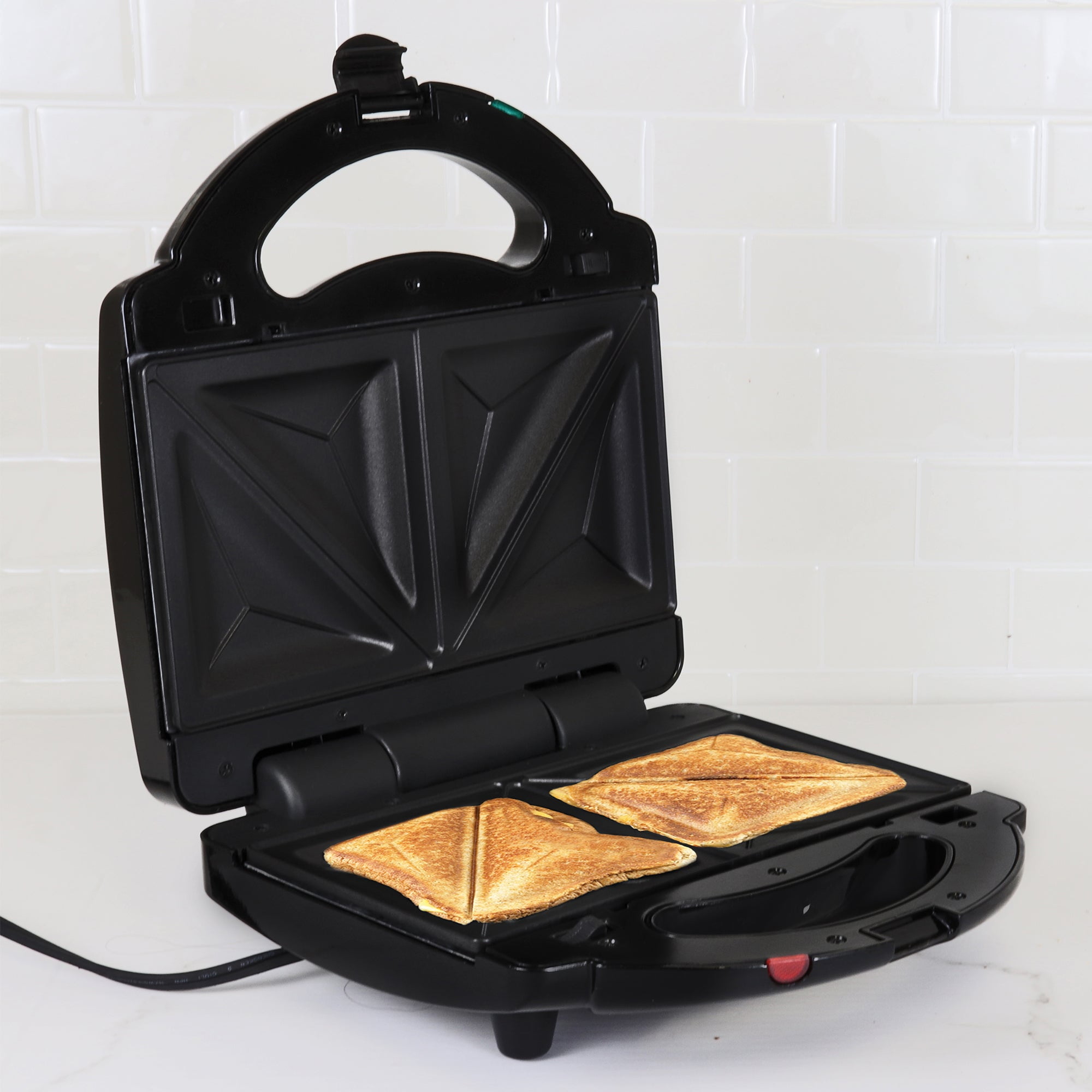 Total Chef 4-in-1 Waffle Maker, Indoor Grill, Sandwich Maker, Panini Press, Electric Griddle, Toaster, Removable Non-Stick Cast Iron Plates, Perfect for Grilled Cheese, Breakfast, Omelets