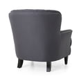thumbnail image 6 of Grey Fabric Club Chair With , Birch Legs, Cozy Relaxing Upholstery, Leg Stand, 6 of 6