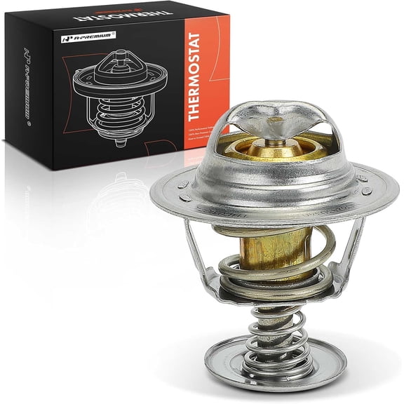 A-Premium Engine Coolant Thermostat Compatible with Toyota Camry, RAV4, Corolla, Tacoma, Highlander, Tundra, Sienna & Lexus RX300 & Ford & Chevrolet & Dodge & Eagle & Mitsubishi & Pontiac & Scion