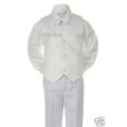 thumbnail image 4 of Toddler Boy Baby Mary Christening Baptism Formal White Tuxedo Suit Stole Sm-20, 4 of 4