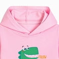 thumbnail image 5 of Zuwimk Toddler Boy And Girls Clothes Long Sleeve Hooded Pullover Graphic Print Sweatshirt + Pants 2pcs Fall Winter Outfit Set(T026-Pink), 5 of 5