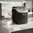thumbnail image 3 of Costway Nugget Ice Maker Countertop with Audible Ice Full Alarm, Ready in 6 Mins for Home Black, 3 of 10