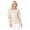Ivory/Taupe, variant on YEMAK Women's Chunky Leopard Patterned V-Neck Long Sleeve Top Sweater Pullover MK8252-IVORY/TAUPE-M