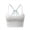 White, variant on Womens Seamless Multi Thin Strappy Back Sports Bras Scoop Front Neck Crisscord Rear Firm Supportive Comfortable Yoga Pilates Stretch Training Everyday Bras