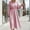 Hot Pink, variant on FRSASU Women's Striped Dress Sleeveless Round Neck Cotton Linen Midi Dress Drop Waist Flared Swing Pleated Tank Sundresses Yellow