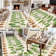 thumbnail image 6 of Green Leaf Washable Living Room Rugs 5'x8', Brown Oak Fruit Plants Cartoon Fruits Abstract Beige Low Pile Throw Large Area Rug Non-Slip Sturdy Edge Binding Carpet for Living Room Kitchen Office, 6 of 9
