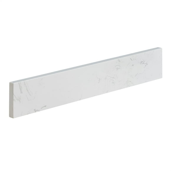 Fondis 24 in.W Engineered Stone Vanity Backsplash in Aosta White