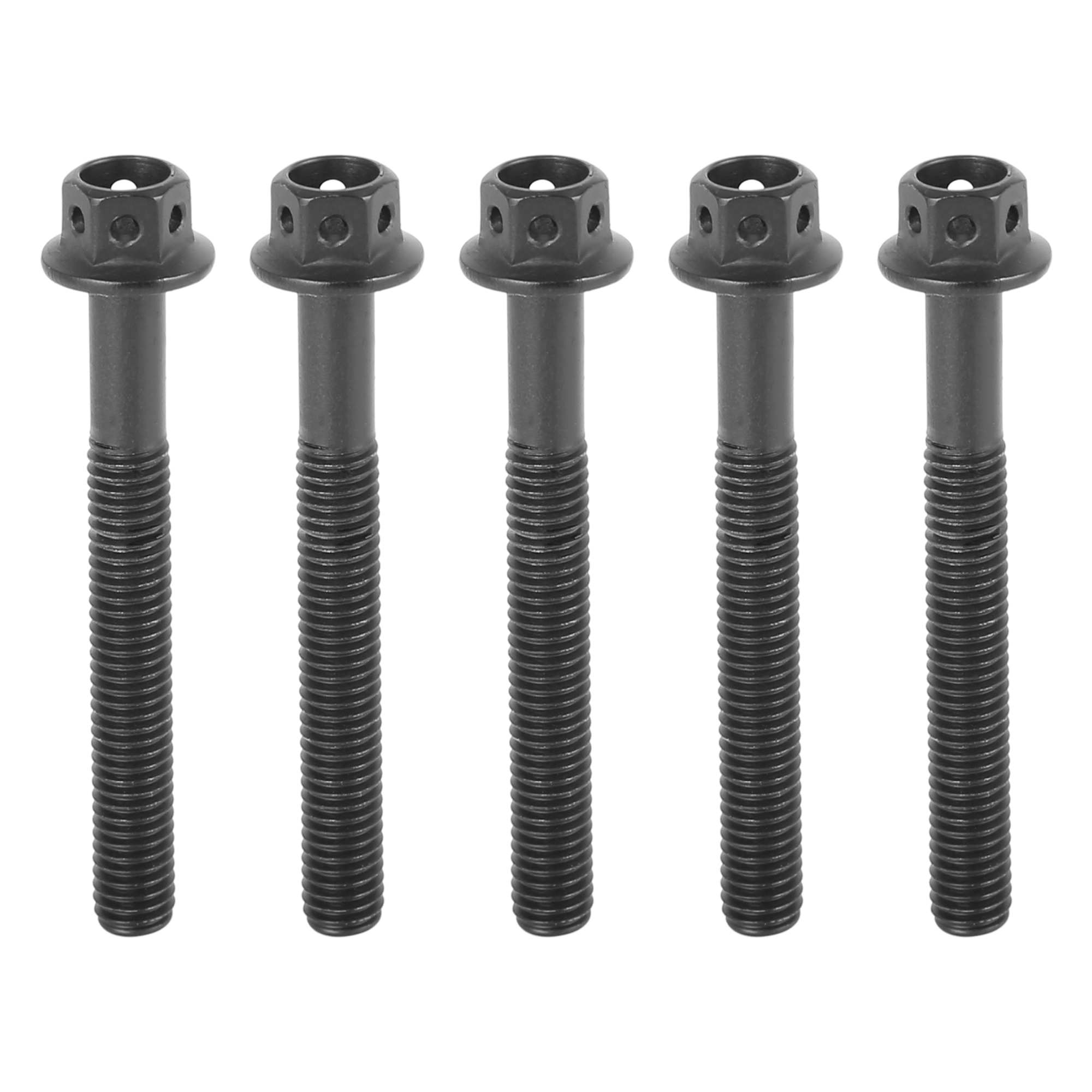 5pcs M6x50 Motorcycle Bolt Screw Hexagon Socket Cap Button Bolt Nuts
