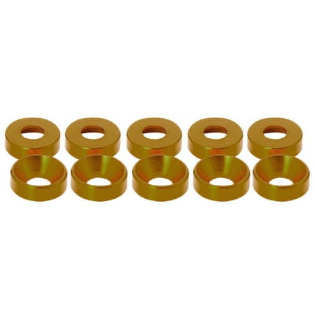 

HESITONE New Aluminum Alloy M3 Anodized Countersunk for Head Bolt Washers Gasket