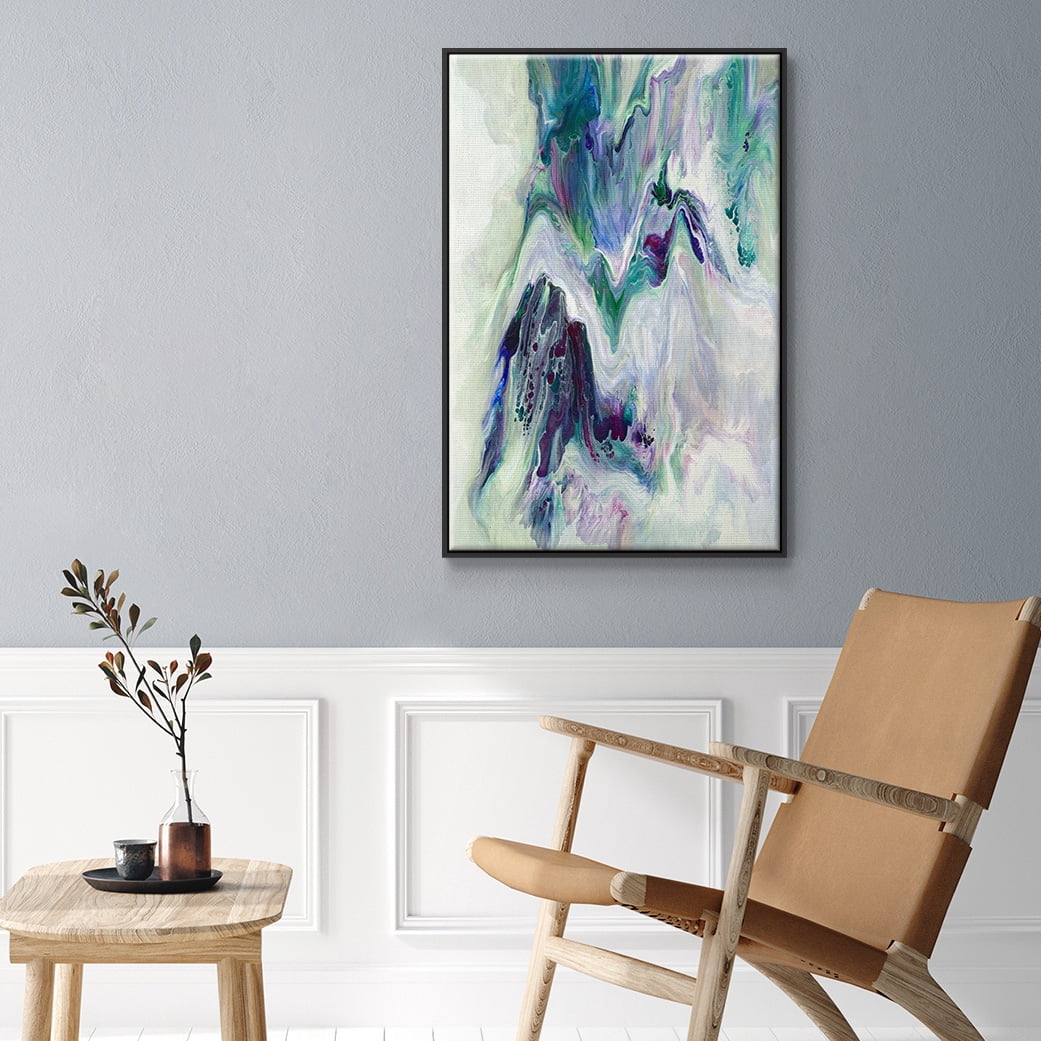 Wild River Framed Premium Gallery Wrapped Canvas - Ready to Hang - 17 x 25 - Black Floating Frame