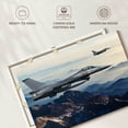 thumbnail image 6 of Elephant Stock Jets Over The Mountains Wall Art - Horizontal Canvas Wall Art - Living Room Wall Decor - Military Canvas - Brown And Silver Decor - 45" x 30", 6 of 8