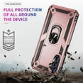 thumbnail image 3 of Aggxpf for Samsung A54 Phone Case Screen Protector Pack, Tempered Screen Protector Phone Case with Metal Ring Stand for Galaxy A54, Rose Gold, 3 of 5