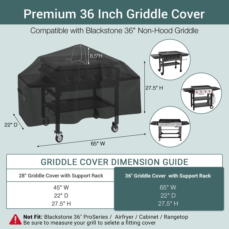 Unicook Heavy Duty Waterproof 36 Inch Griddle Cover for Blackstone