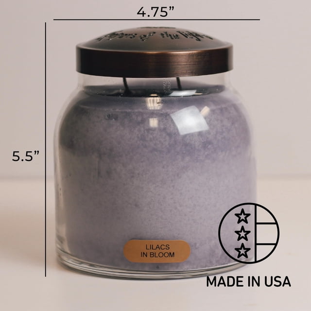 A Cheerful Giver Lilacs in Bloom Papa Jar Candle, 34-Ounce