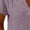 Light Blue, variant on Short Sleeve Wrap Collar V Neck Textured Linen Blouse for Women Waffle Grid Woven Curved Hem Breathable Casual Top