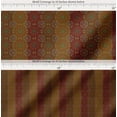 thumbnail image 2 of Soimoi Cotton Cambric Fabric Stripe & Mandala Kaleidoscope Printed Fabric 1 Yard 56 Inch Wide, 2 of 7