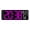 Hot Pink, variant on Outoloxit 17.3 Inch Large LED Digital Wall Clock with Remote Control, Alarm, Temperature Humidity Display, and Night Light for Living Room, Bedroom