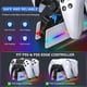 thumbnail image 4 of Estación de carga para mando Dualsense/Edge de PS5 con 9 luces RGB, base de carga rápida para PS5 y soporte para mandos PS5/Slim/Pro, 4 of 8