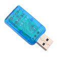 thumbnail image 1 of Tarjeta De Sonido USB. Adaptador De Audio Tarjeta De Sonido. Negro Para Uso Doméstico Uso Profesional, 1 of 7