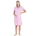 thumbnail image 3 of Valcatch Women's Nursing Nightgown Maternity Dress Breastfeeding Gown Full Slips Sleepwear S-3XL, 3 of 7