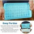 thumbnail image 2 of GYDEK Ice Cube Tray with Lid and Storage Bin for Freezer, Easy-Release 55 Mini Nugget Ice Tray with Spill-Resistant Cover,Container, Scoop, Flexible Durable Plastic Ice Mold & Bucket, BPA Free,Green, 2 of 8