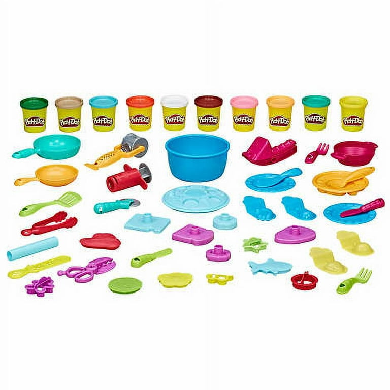  Playdough Tool Kit,9 Pcs Basic Play Dough Tools Starter Set for  Kids Includes Cutters Roller, Rolling Pins, Safety Scissors,Dough  Extruder,Plastic Knife : Toys & Games
