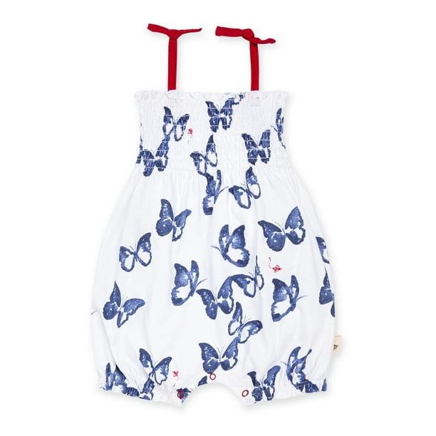 Burt's Bees Baby Burt's Bees Baby Girl Bubble Romper, 100 Organic Cotton (Baby Girls