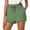 -A-Army Green22, variant on FINALGANG Women Versatile Shorts Solid Color Casual Beach Shorts Loose Fit Drawstring Bottom With Pockets Design Durable Skin Friendly Fabric