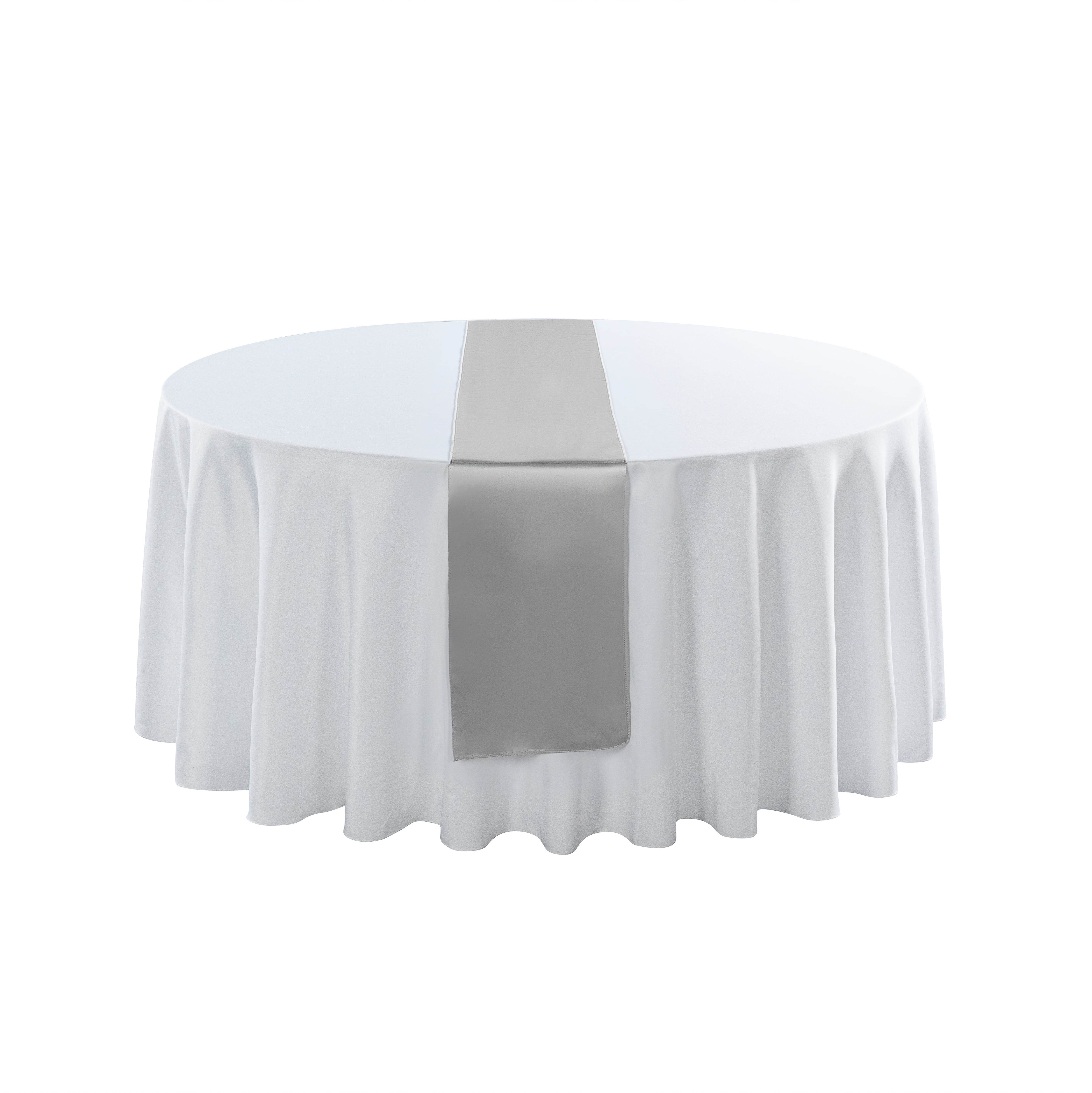 Silver Satin Table Runners