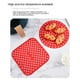 thumbnail image 3 of 7.5 pulgadas cuadrado rojo Revestimientos de silicona para freidora de aire Esenciales de cocina 2 piezas Revestimiento reutilizable para freidora de aire Sartén cuadrada antiadherente Ester, 3 of 5