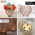 thumbnail image 4 of Efavormart Crystal Beaded Votive Tealight Wedding Crystal Candle Holder - 4" Dia x 3.5" Tall, 4 of 8