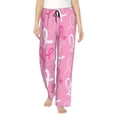 thumbnail image 1 of Balery Breast Cancer Awareness (3) Pantalones de pijama para mujer, pijamas ultraligeros, pantalones de estar por casa-Small, 1 of 6