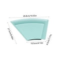 thumbnail image 3 of Vrorvz Microwave and Dishwasher Safe Trapezoidal Dinner Plates Impregnable Plastic Reusable Lightweight Plates for Kitchen or Camping Drop Resistant to Fragile Dinnerware, 3 of 6